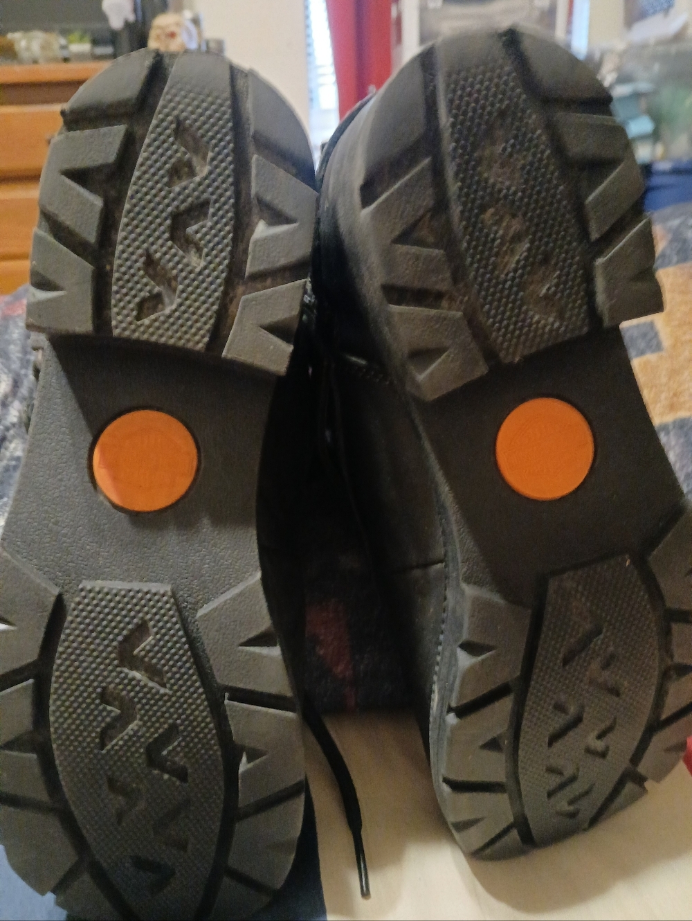 Harley-Davidson Womens Black Lace-Up Strap Boots - Picture 5 of 5